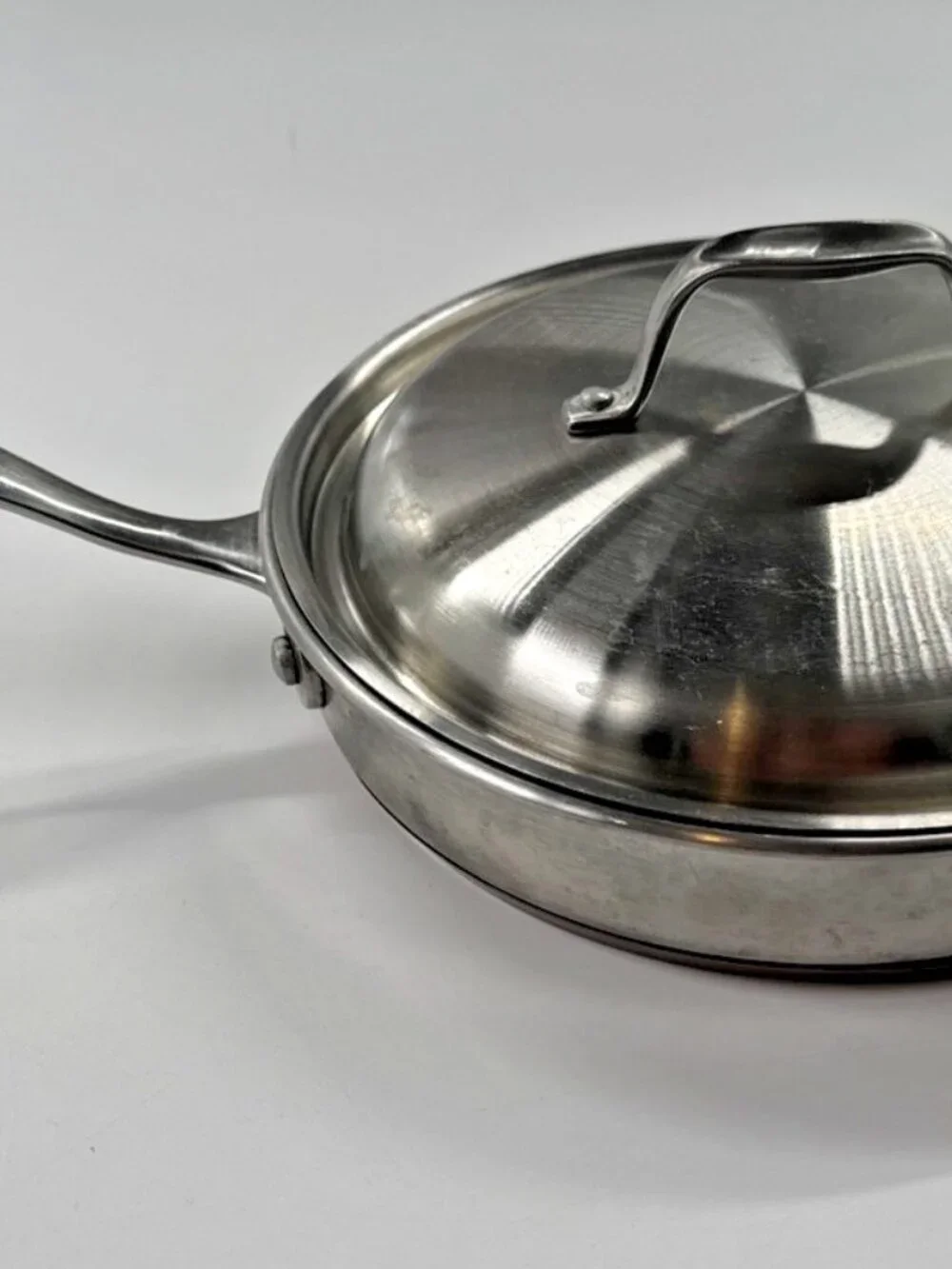 Revere Ware 10 inch Frying Pan Skillet SX Copper Bottom Stainless Steel Heavy